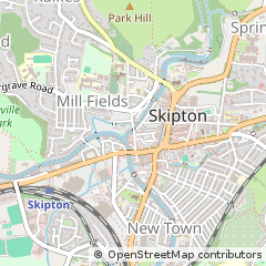Map of Skipton, North Yorkshire