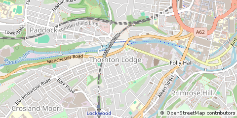 Map of Huddersfield