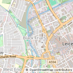 Map of Leicester