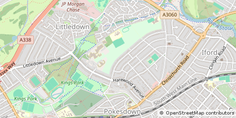 Map of Bournemouth, Dorset