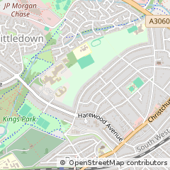 Map of Bournemouth, Dorset