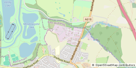 Map of Sheffield, South Yorkshire