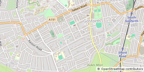 Map of Newcastle Upon Tyne