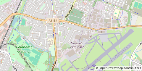 Map of Cambridge, Cambs