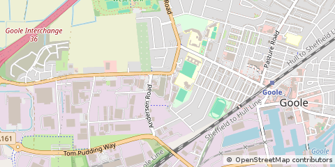 Map of Goole, East Yorkshire