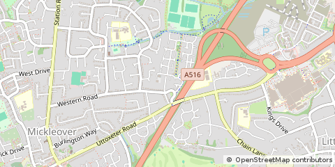 Map of Derby, Derbyshire