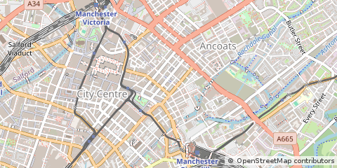 Map of Manchester