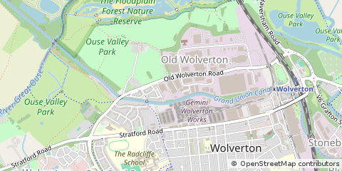 Map of Milton Keynes, Bucks