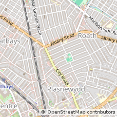 Map of Cardiff