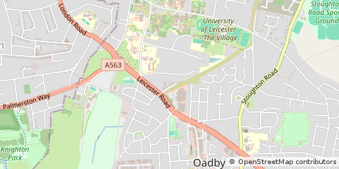 Map of Leicester