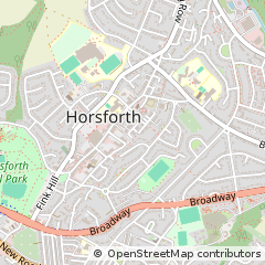 Map of Leeds, West Yorkshire