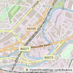 Map of Sheffield