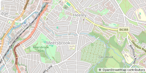 Map of South Yorkshire