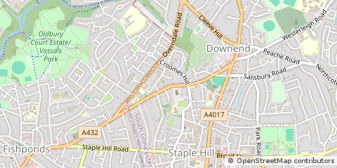Map of Bristol, South Gloucestershire