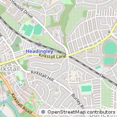 Map of Leeds, West Yorkshire