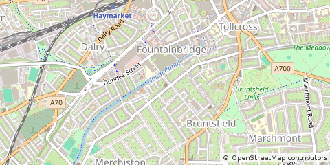 Map of Edinburgh, Midlothian