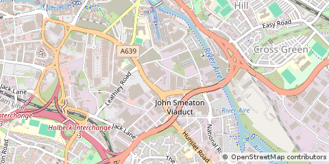Map of Leeds, West Yorkshire