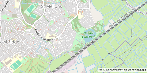 Map of Cardiff, South Glamorgan