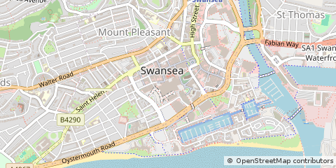 Map of Swansea