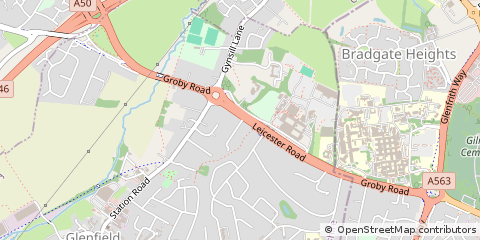Map of Leicester