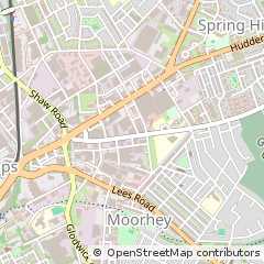 Map of Oldham, Lancs