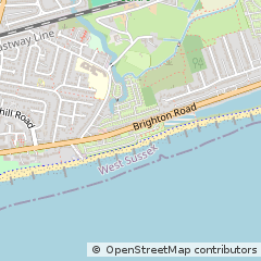 Map of Lancing,, West Sussex