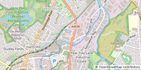 Map of Dudley, West Midlands