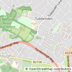 Map of Orpington, Kent