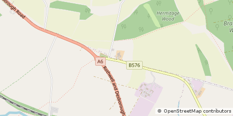 Map of Market Harborough, Leicestershire