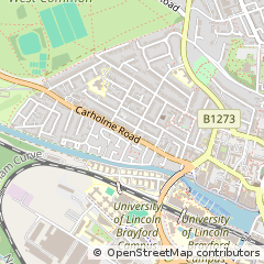 Map of Lincoln, Lincolnshire