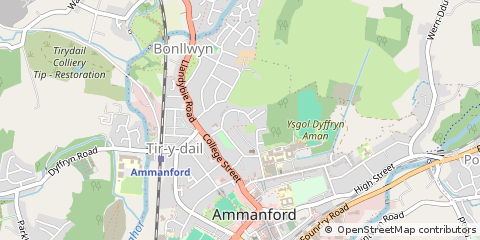 Map of Ammanford