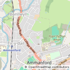 Map of Ammanford