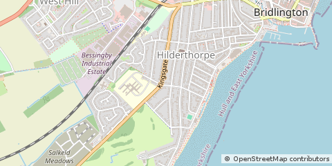 Map of Bridlington, East Riding Of Yorkshire