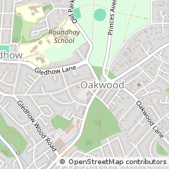 Map of Leeds, West Yorkshire