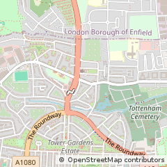 Map of Tottenham, London