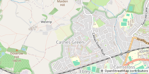 Map of Stroud, Gloucestershire