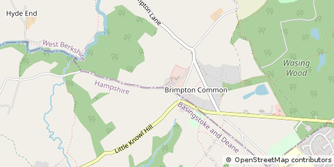 Map of Brimpton Common, Reading