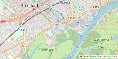 Map of Brentford, Middlesex