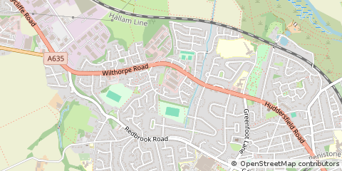 Map of Barnsley, South Yorkshire