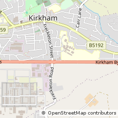 Map of Kirkham, Lancashire