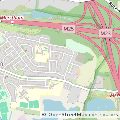 Map of Redhill, Surrey