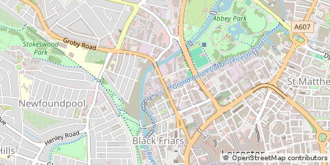 Map of Leicester