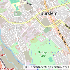 Map of Stoke-on-Trent, Staffordshire