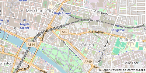 Map of Glasgow