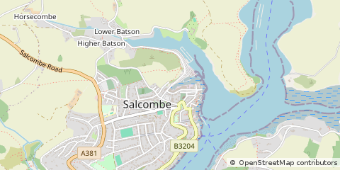Map of Salcombe