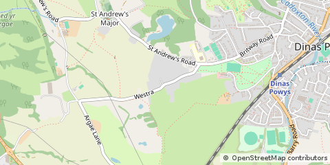 Map of Dinas Powys, Cardiff
