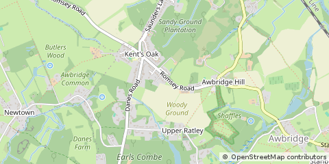 Map of Romsey