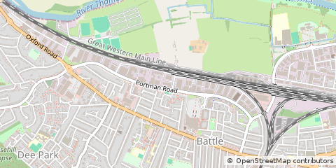 Map of Reading, Berkshire