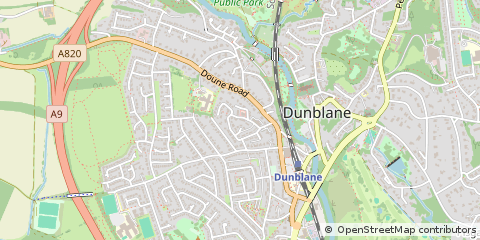 Map of Dunblane