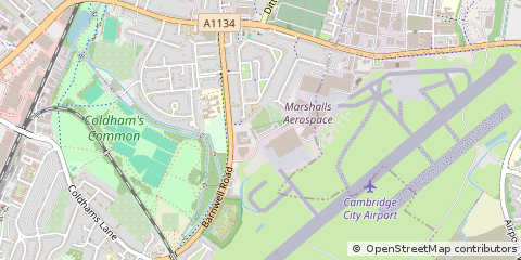 Map of Cambridge, Cambs